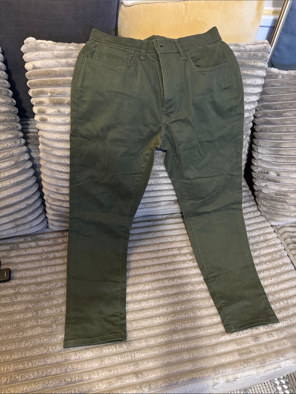 UNIQLO Men's Dark Olive Field Jacket - Green